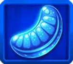 Blue wrapped candy symbol