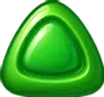 Green drop candy symbol